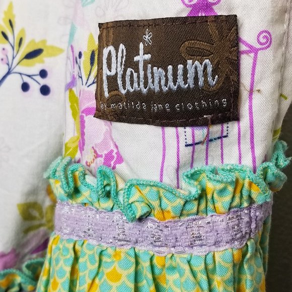 MATILDA JANE Size 8 PLATINUM Song Birds Ellie Sun Dress Girls Floral #2942 - Picture 7 of 8